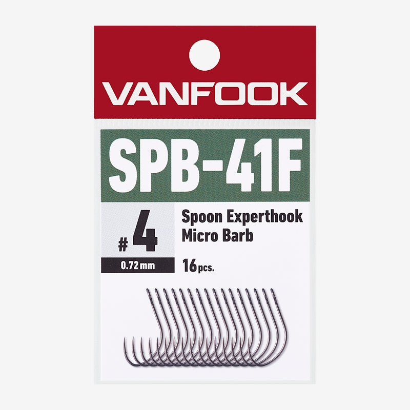 Vanfook Spoon Experthook Medium Heavy Micro Barb with PTFE SPB-41F #8