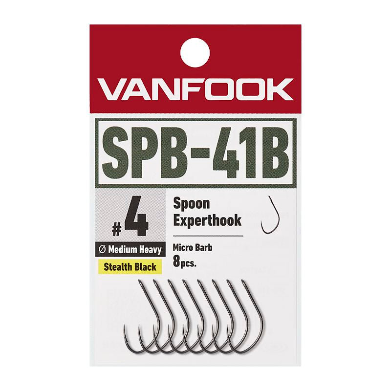 Vanfook Spoon Experthook Medium Heavy Micro Barb SPB-41B #8