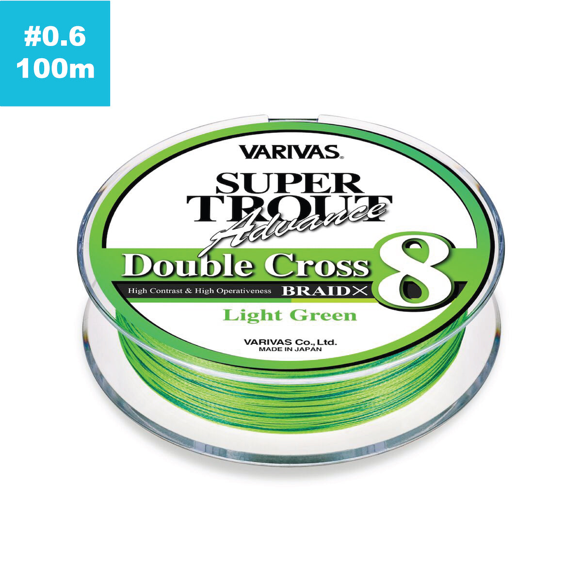 Varivas Trout Advance Double Cross PE X8 Green 0.6 - 0.132mm