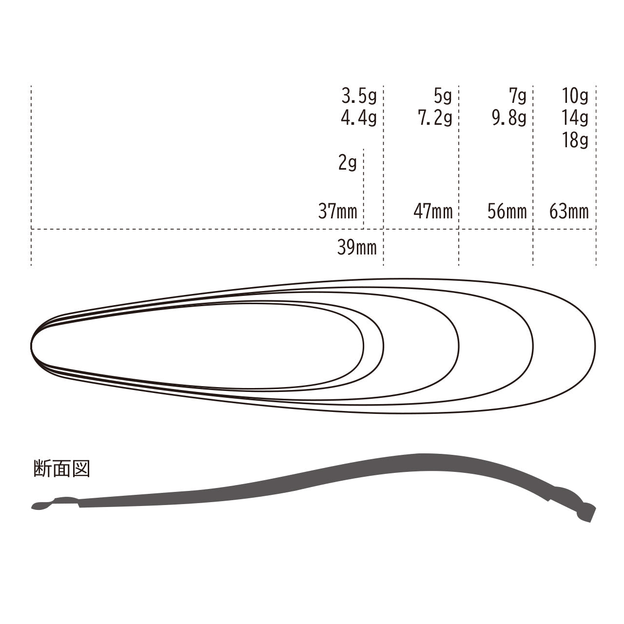 Tiemco Lightning Wobbler kašika - 9.8g #305