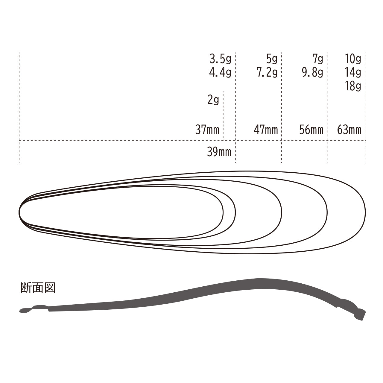 Tiemco Lightning Wobbler kašika - 14g #310